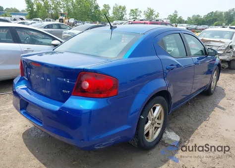 2012 Dodge Avenger Sxt из США, поврежденный, VIN 1C3CDZCB3CN227794